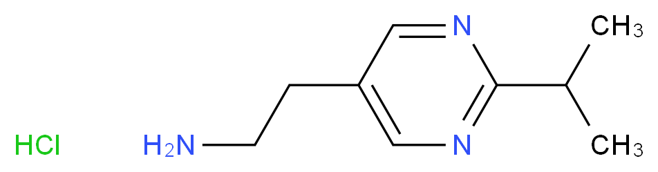 2-(2-isopropylpyrimidin-5-yl)ethanamine hydrochloride_分子结构_CAS_1196151-21-9)