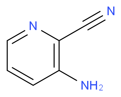 3-Aminopyridine-2-carbonitrile_分子结构_CAS_42242-11-5)