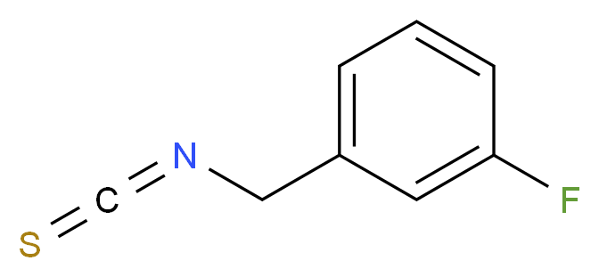 1-fluoro-3-(isothiocyanatomethyl)benzene_分子结构_CAS_63351-94-0
