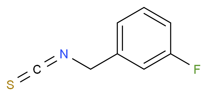 3-Fluorobenzyl isothiocyanate_分子结构_CAS_63351-94-0)