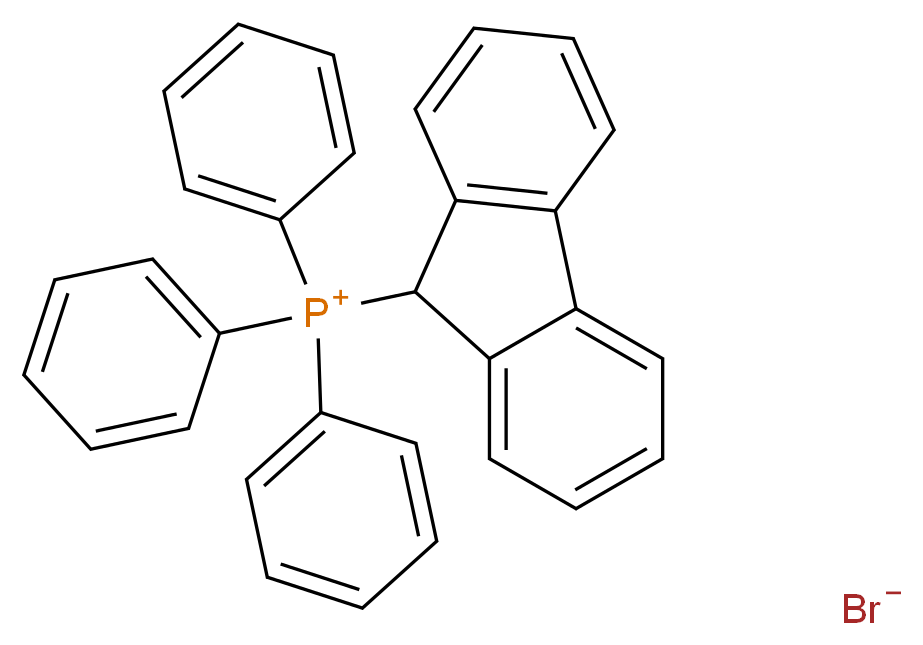 (9-芴基)三苯基溴化磷_分子结构_CAS_7253-07-8)