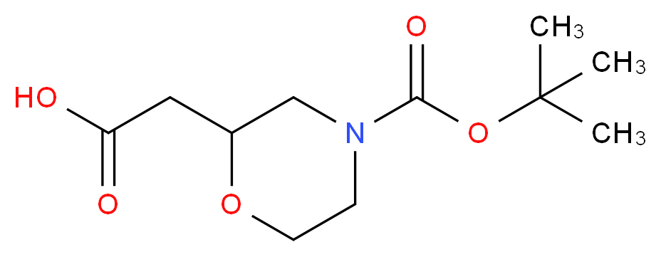 2-{4-[(tert-butoxy)carbonyl]morpholin-2-yl}acetic acid_分子结构_CAS_)