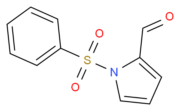 1-(Phenylsulphonyl)-1H-pyrrole-2-carboxaldehyde_分子结构_CAS_)