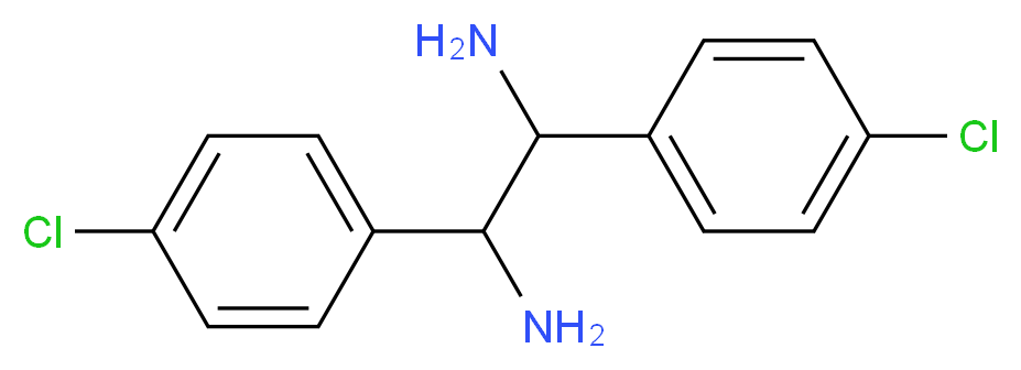 1,2-bis(4-chlorophenyl)ethane-1,2-diamine_分子结构_CAS_86212-34-2)