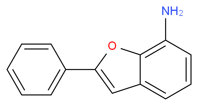 2-Phenyl-1-benzofuran-7-amine_分子结构_CAS_77083-99-9)