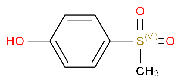 4-Methylsulfonylphenol_分子结构_CAS_14763-60-1)