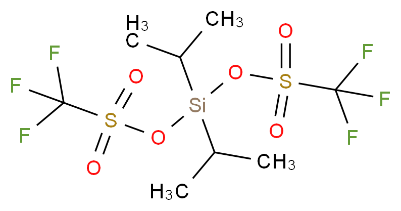 二异丙基硅基双(三氟甲磺酸酯)_分子结构_CAS_85272-30-6)