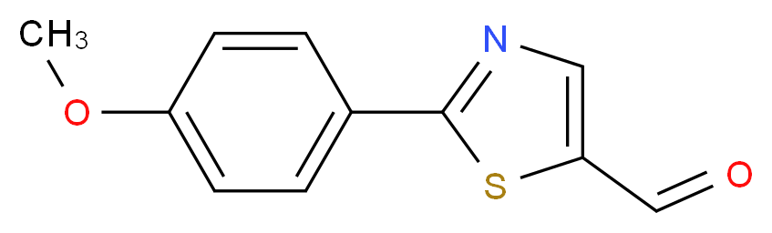 2-(4-Methoxyphenyl)-1,3-thiazole-5-carbaldehyde_分子结构_CAS_914348-82-6)