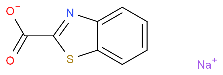 sodium 1,3-benzothiazole-2-carboxylate_分子结构_CAS_3622-04-6