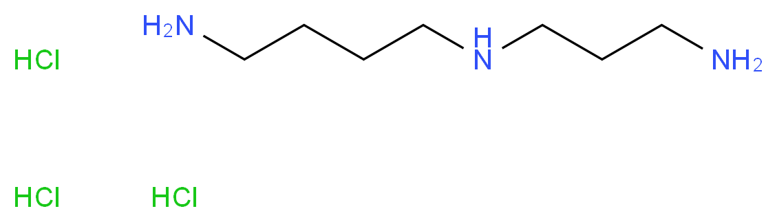 亚精胺 三盐酸盐_分子结构_CAS_334-50-9)