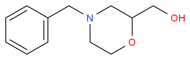 (4-benzylmorpholin-2-yl)methanol_分子结构_CAS_40987-24-4