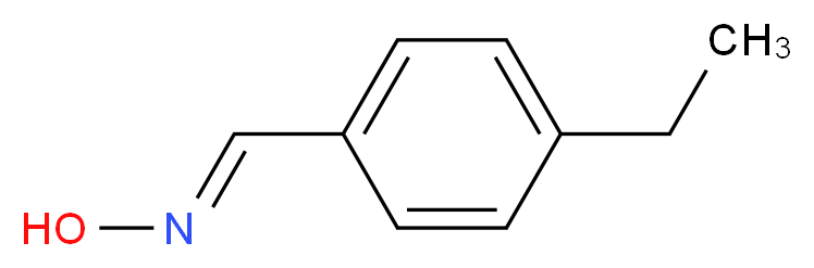 (E)-N-[(4-ethylphenyl)methylidene]hydroxylamine_分子结构_CAS_61946-88-1