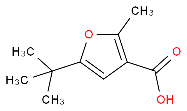 5-(tert-Butyl)-2-methyl-3-furoic acid_分子结构_CAS_38422-62-7)