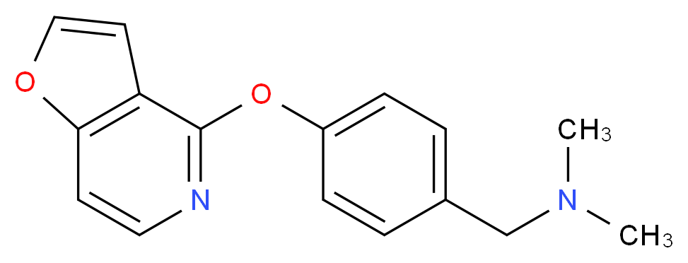 1-[4-(furo[3,2-c]pyridin-4-yloxy)phenyl]-N,N-dimethylmethanamine_分子结构_CAS_)