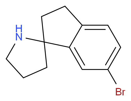 6-bromo-2,3-dihydrospiro[indene-1,2'-pyrrolidine]_分子结构_CAS_)