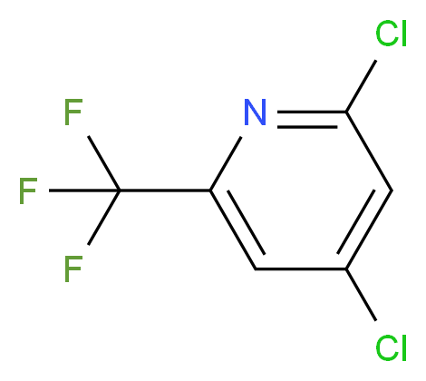 2,4-dichloro-6-(trifluoromethyl)pyridine_分子结构_CAS_39891-02-6