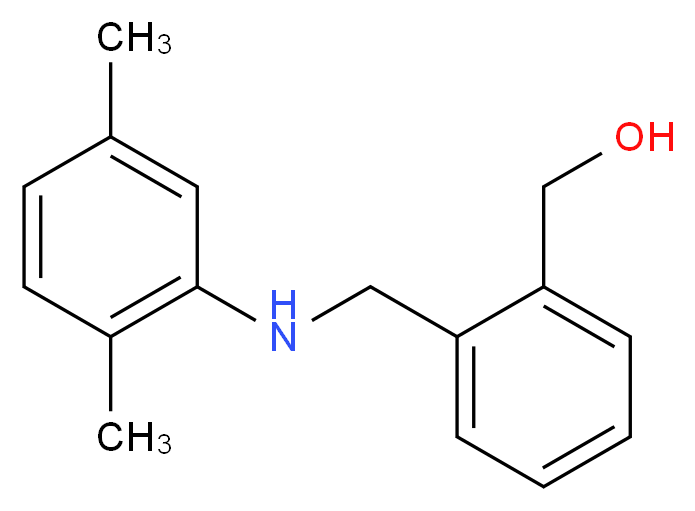 (2-{[(2,5-dimethylphenyl)amino]methyl}phenyl)methanol_分子结构_CAS_356538-93-7