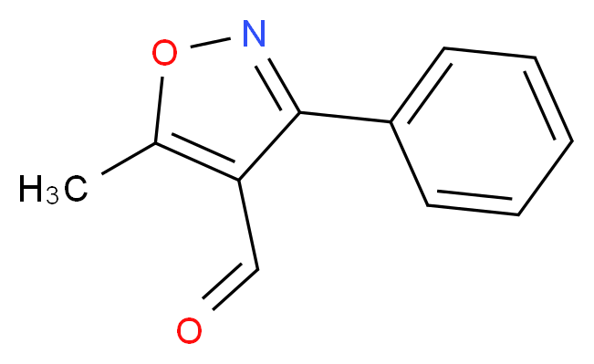 5-甲基-3-苯基异恶唑-4-甲醛_分子结构_CAS_87967-95-1)