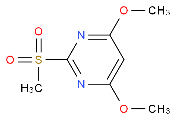 4,6-二甲氧基-2-(甲磺酰基)嘧啶_分子结构_CAS_113583-35-0)