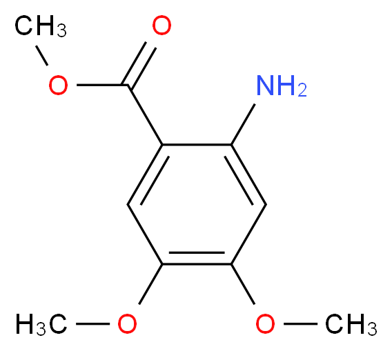 Methyl 2-amino-4,5-dimethoxybenzoate_分子结构_CAS_)