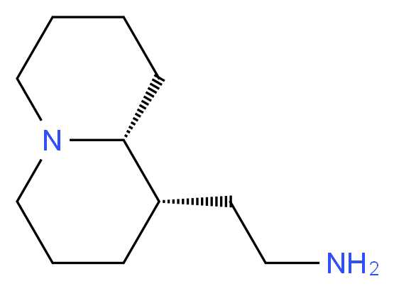 2-[(1S,9aR)-octahydro-1H-quinolizin-1-yl]ethan-1-amine_分子结构_CAS_75558-07-5