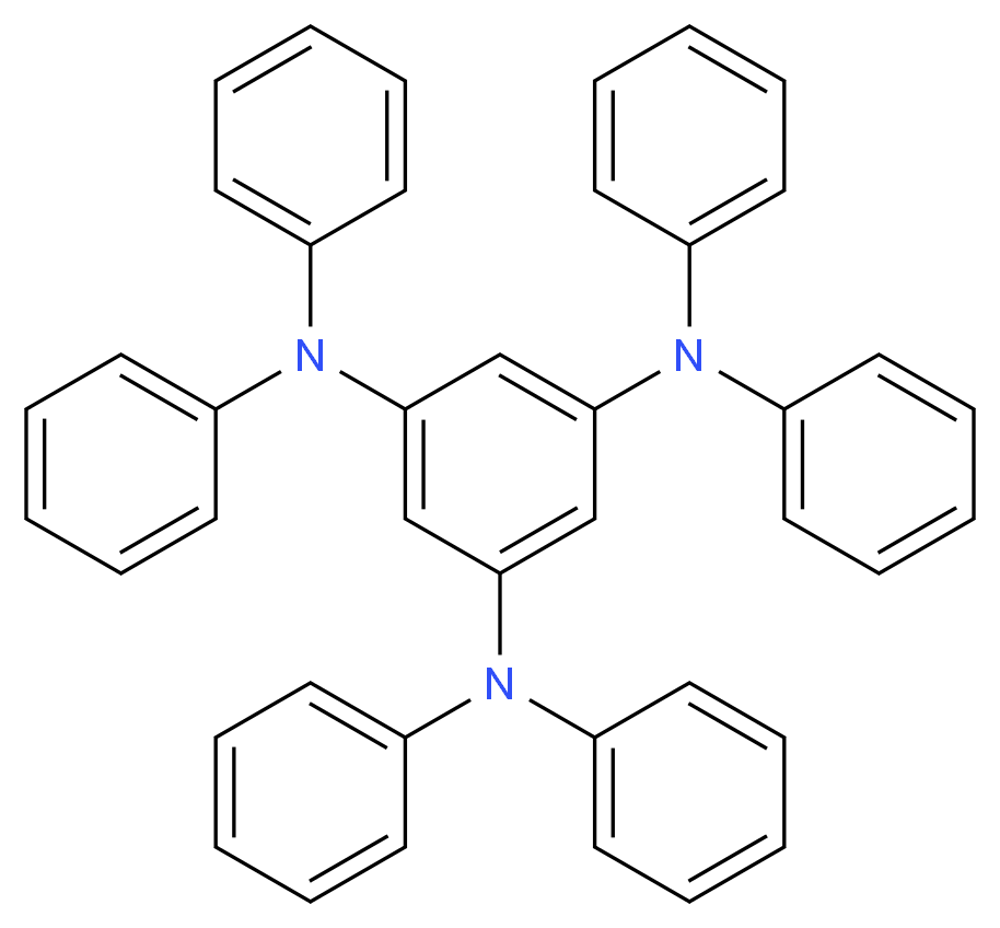 1,3,5-三(二苯基氨基)苯_分子结构_CAS_126717-23-5)