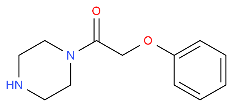 1-(Phenoxyacetyl)piperazine_分子结构_CAS_)