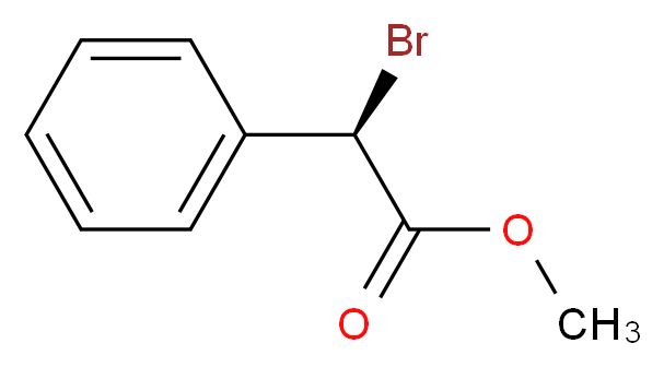 methyl (2R)-2-bromo-2-phenylacetate_分子结构_CAS_37167-63-8