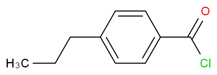 4-正丙基苯甲酰氯_分子结构_CAS_52710-27-7)
