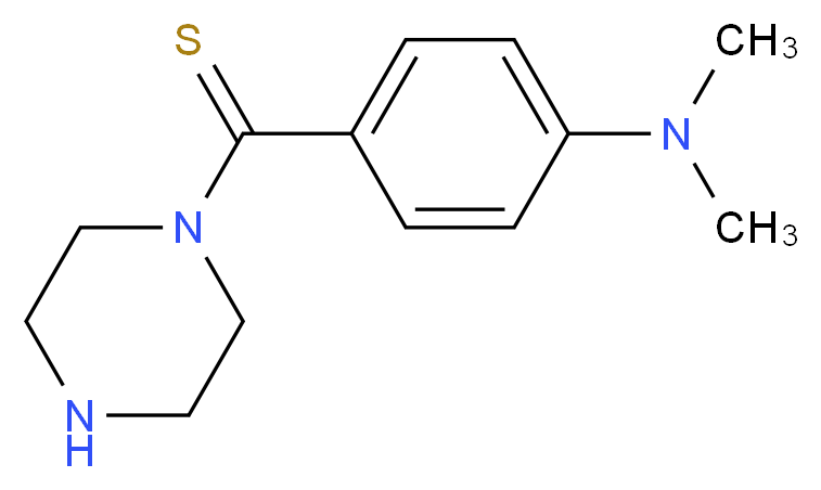 N,N-dimethyl-4-(piperazin-1-ylcarbonothioyl)aniline_分子结构_CAS_431884-69-4)