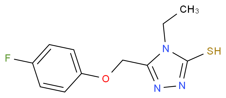 4-Ethyl-5-[(4-fluorophenoxy)methyl]-4H-1,2,4-triazole-3-thiol_分子结构_CAS_667436-83-1)