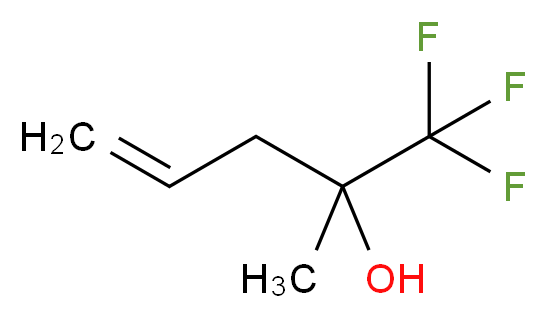 4-Methyl-5,5,5-trifluoropent-1-en-4-ol_分子结构_CAS_73893-33-1)