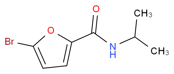 5-bromo-N-(propan-2-yl)furan-2-carboxamide_分子结构_CAS_300381-08-2