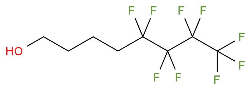 5,5,6,6,7,7,8,8,8-nonafluorooctan-1-ol_分子结构_CAS_3792-02-7