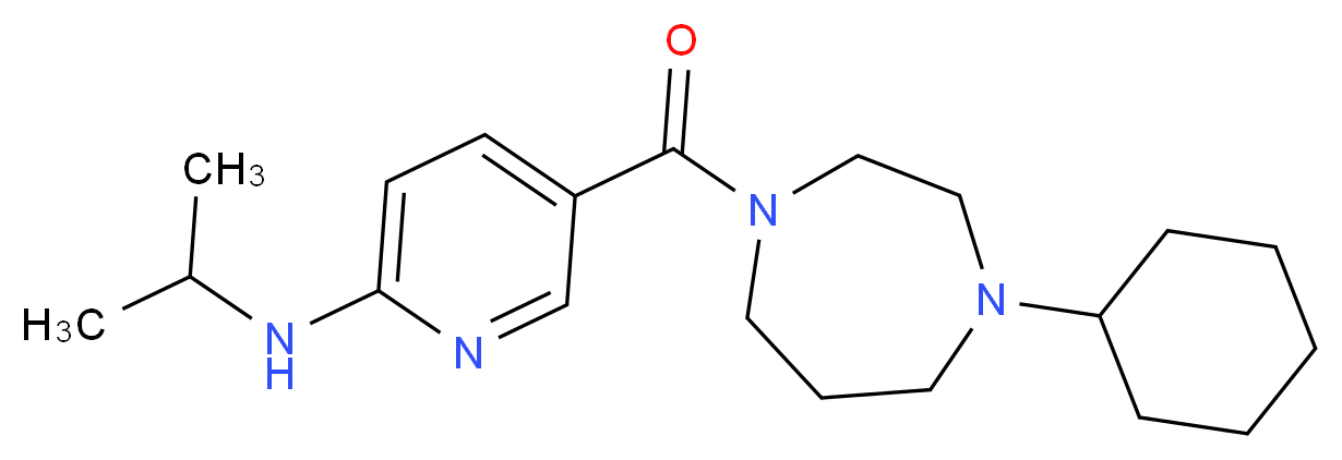 5-[(4-cyclohexyl-1,4-diazepan-1-yl)carbonyl]-N-isopropyl-2-pyridinamine_分子结构_CAS_)