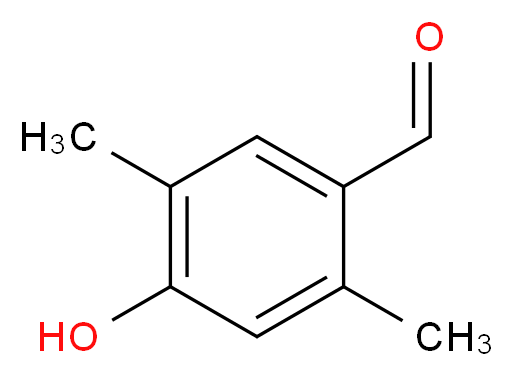 4-hydroxy-2,5-dimethylbenzaldehyde_分子结构_CAS_85231-15-8