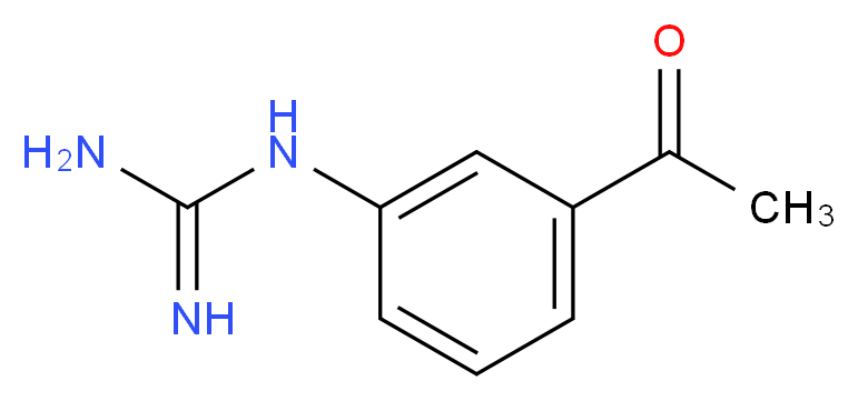 1-(3-acetylphenyl)guanidine_分子结构_CAS_24723-13-5