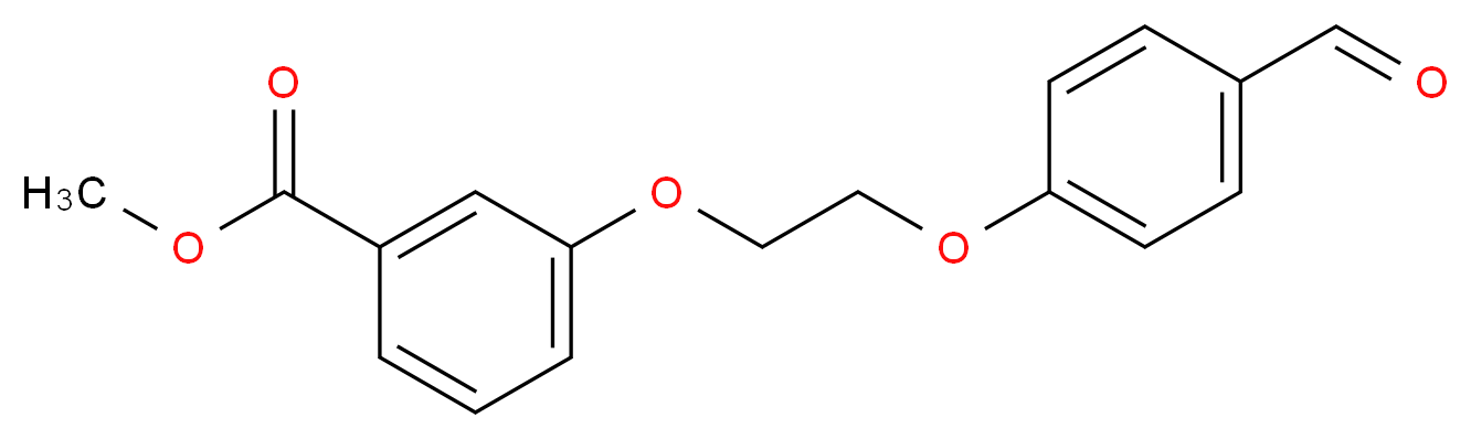 methyl 3-[2-(4-formylphenoxy)ethoxy]benzoate_分子结构_CAS_937601-95-1