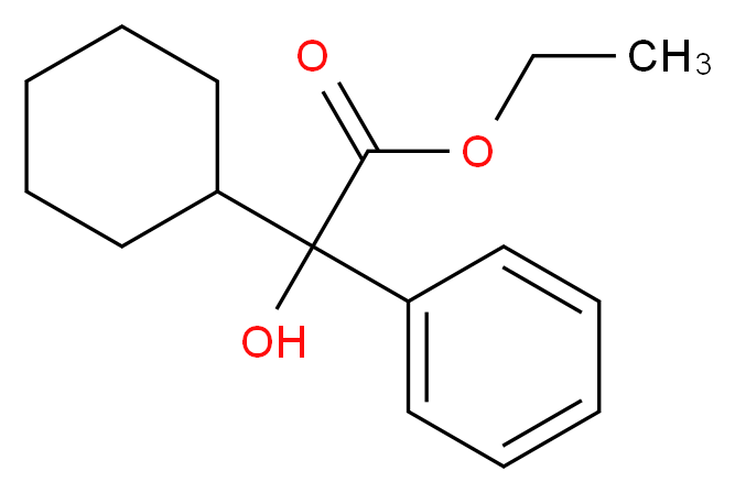 ethyl 2-cyclohexyl-2-hydroxy-2-phenylacetate_分子结构_CAS_31197-69-0