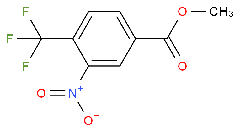 Methyl 3-nitro-4-trifluoromethylbenzoate_分子结构_CAS_126541-81-9)