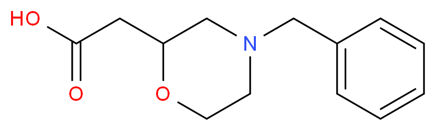 (4-Benzyl-morpholin-2-yl)-acetic acid_分子结构_CAS_135065-71-3)