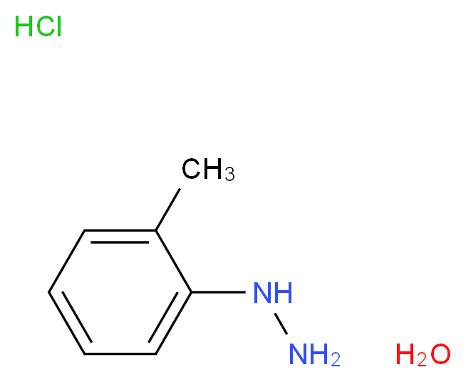 邻甲基苯肼 盐酸盐 水合物_分子结构_CAS_123334-17-8)