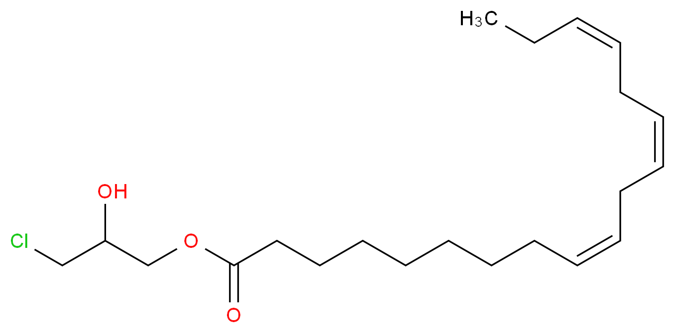 rac 1-Linolenoyl-3-chloropropanediol_分子结构_CAS_74875-99-3)