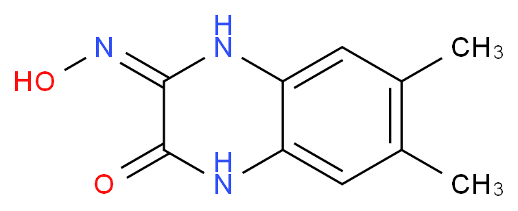 (3E)-3-(hydroxyimino)-6,7-dimethyl-1,2,3,4-tetrahydroquinoxalin-2-one_分子结构_CAS_937601-74-6