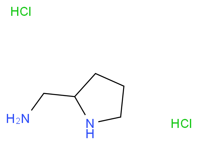 pyrrolidin-2-ylmethanamine dihydrochloride_分子结构_CAS_6149-92-4
