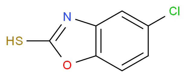 5-氯-2-巯基苯并噁唑_分子结构_CAS_22876-19-3)