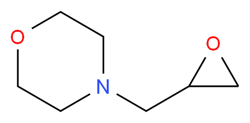 4-(oxiran-2-ylmethyl)morpholine_分子结构_CAS_6270-19-5
