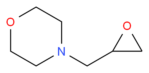 4-(oxiran-2-ylmethyl)morpholine_分子结构_CAS_6270-19-5)