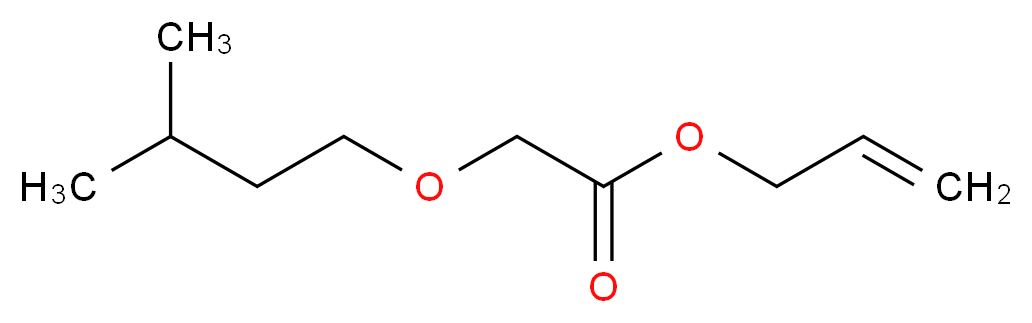 prop-2-en-1-yl 2-(3-methylbutoxy)acetate_分子结构_CAS_67634-00-8