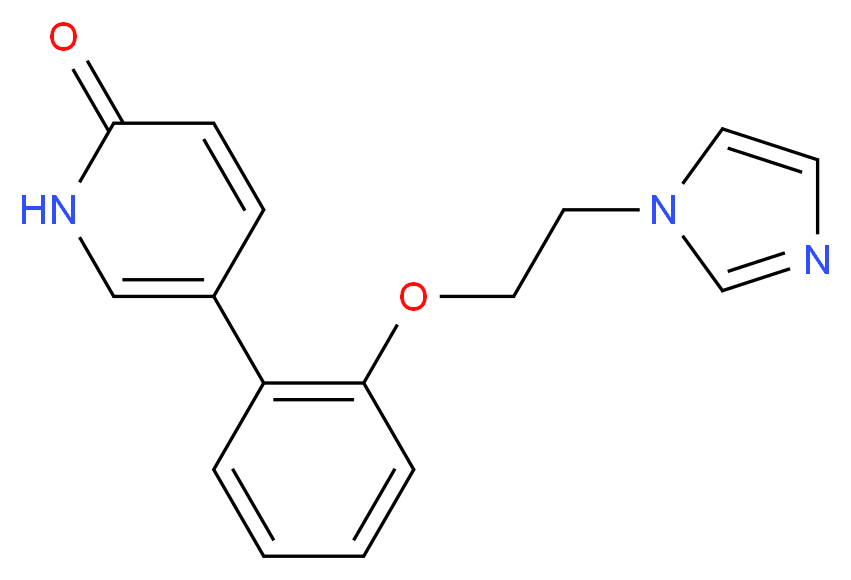 5-{2-[2-(1H-imidazol-1-yl)ethoxy]phenyl}pyridin-2(1H)-one_分子结构_CAS_)